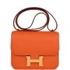 Hermès Hermes Constance 18 Orange Swift Gold Hardware -Online Bag Store B C 230823 1 01