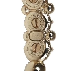 Chanel CC Spiked Crystal And Pearl Cuff Bracelet Light Gold Hardware -Online Bag Store C B 240102 1 07