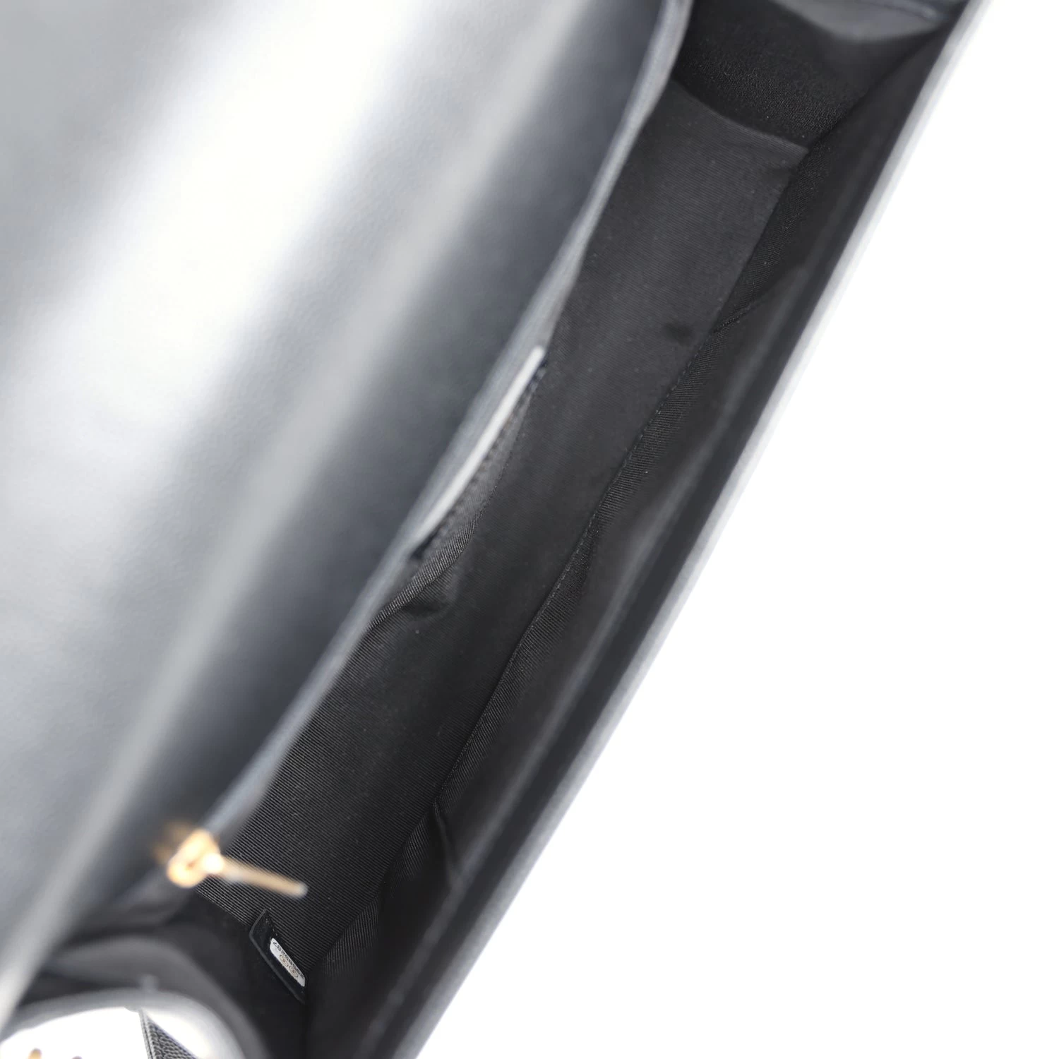 Chanel New Medium Boy Bag Black Caviar Antique Gold Hardware 10 Chanel New Medium Boy Bag Black Caviar Antique Gold Hardware - Image 8