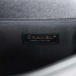 Chanel New Medium Boy Bag Black Caviar Antique Gold Hardware 20 Chanel New Medium Boy Bag Black Caviar Antique Gold Hardware -Online Bag Store C B 240301 1 09