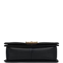 Chanel Medium Boy Bag Black Calfskin Antique Gold Hardware -Online Bag Store C B 240312 1 AC 06