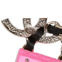 Chanel Pink, Black And Gold CC Classic Flap Bag Earrings -Online Bag Store C E 230508 1 05