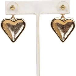 Chanel Heart Shaped CC Black Enamel, Faux Pearl, And Gold Metal Earrings -Online Bag Store C E 230921 2 04