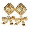 Vintage Chanel Dangle Bow Clip On Earrings Gold Metal 2 Vintage Chanel Dangle Bow Clip On Earrings Gold Metal -Online Bag Store C E 231129 1 01 1024x1024 86da68a2 579b 462c 9f2b 1247f7cd803f