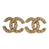 Vintage Chanel Florentine CC Earrings Gold Hardware 1 Vintage Chanel Florentine CC Earrings Gold Hardware -Online Bag Store C E 240306 1 01