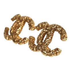 Vintage Chanel Florentine CC Earrings Gold Hardware -Online Bag Store C E 240306 1 03