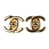 Vintage Chanel Large CC Turnlock Earrings Gold Hardware -Online Bag Store C E 240306 2 01
