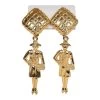 Vintage Chanel Coco Mademoiselle Dangle Earrings Gold Hardware -Online Bag Store C E 240306 6 01