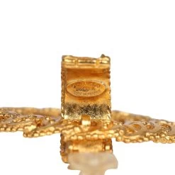 Vintage Chanel Small CC Knocker Hoop Earrings Gold Hardware -Online Bag Store C E 240306 7 06