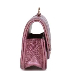 Chanel AirPods Pro Case Purple Iridescent Lambskin Light Gold Hardware -Online Bag Store C FN 020323 1 MB 04