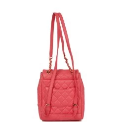 Pre-owned Chanel Mini Urban Spirit Backpack Rose Lambskin Gold Hardware -Online Bag Store C FN 032822 1 04