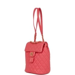 Pre-owned Chanel Mini Urban Spirit Backpack Rose Lambskin Gold Hardware -Online Bag Store C FN 032822 1 05