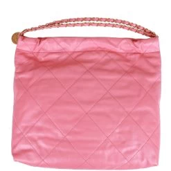 Chanel Small 22 Bag Pink Calfskin Gold Hardware -Online Bag Store C FN 081722 1 02