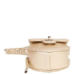 Chanel CC In Love Heart Necklace Bag Gold Lambskin Light Gold Hardware 14 Chanel CC In Love Heart Necklace Bag Gold Lambskin Light Gold Hardware -Online Bag Store C FN 082622 1 06