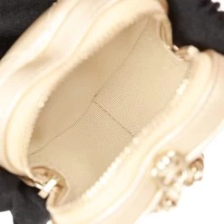 Chanel CC In Love Heart Necklace Bag Gold Lambskin Light Gold Hardware 16 Chanel CC In Love Heart Necklace Bag Gold Lambskin Light Gold Hardware -Online Bag Store C FN 082622 1 07