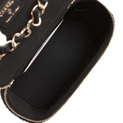 Chanel Small Vanity Case Black Crochet And Lambskin Light Gold Hardware -Online Bag Store C FN 230331 2 TC 09