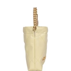 Chanel Mini 22 Bag Yellow Calfskin Gold Hardware -Online Bag Store C FN 230426 1 04