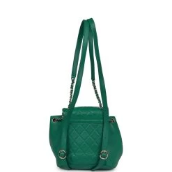 Chanel Small Duma Backpack Green Lambskin Light Gold Hardware -Online Bag Store C FN 230428 1 07