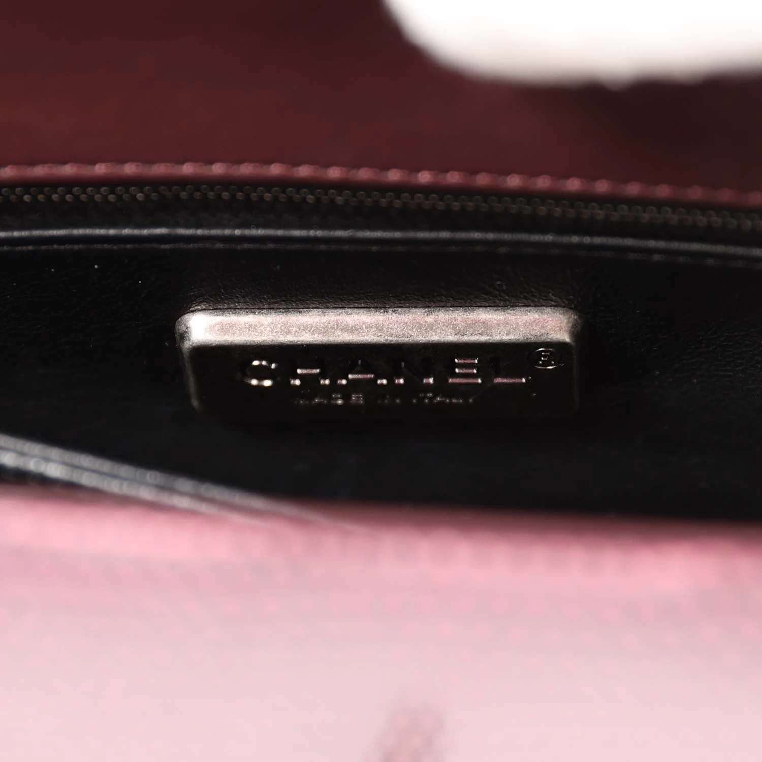 Pre-owned Chanel Mini Coco Handle Burgundy Lizard Ruthenium Hardware 11 Pre-owned Chanel Mini Coco Handle Burgundy Lizard Ruthenium Hardware - Image 9