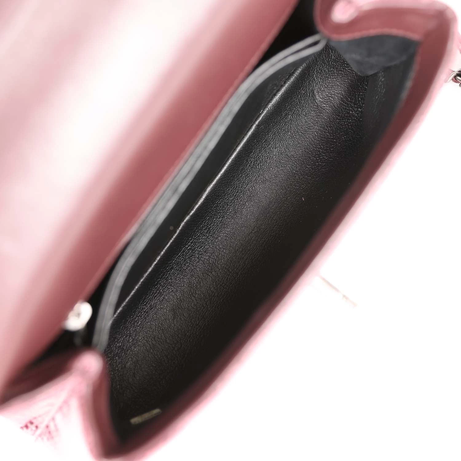 Pre-owned Chanel Mini Coco Handle Burgundy Lizard Ruthenium Hardware 10 Pre-owned Chanel Mini Coco Handle Burgundy Lizard Ruthenium Hardware - Image 8