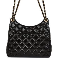 Chanel CC Hobo Bag Black Shiny Crumpled Calfskin Gold Hardware -Online Bag Store C FN 230803 3 07