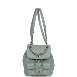 Chanel Small Duma Backpack Light Blue Lambskin Light Gold Hardware -Online Bag Store C FN 230807 1 OH 07