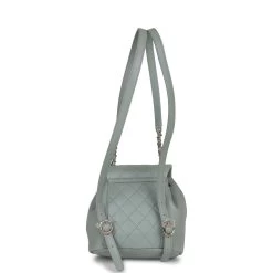 Chanel Small Duma Backpack Light Blue Lambskin Light Gold Hardware -Online Bag Store C FN 230807 1 OH 09