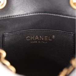 Chanel Small Charm Backpack Black Calfskin Aged Gold Hardware -Online Bag Store C FN 230810 1 11