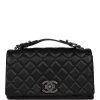 Chanel City Rock Medium Flap Black Goatskin Ruthenium Hardware -Online Bag Store C FN 230905 3 01