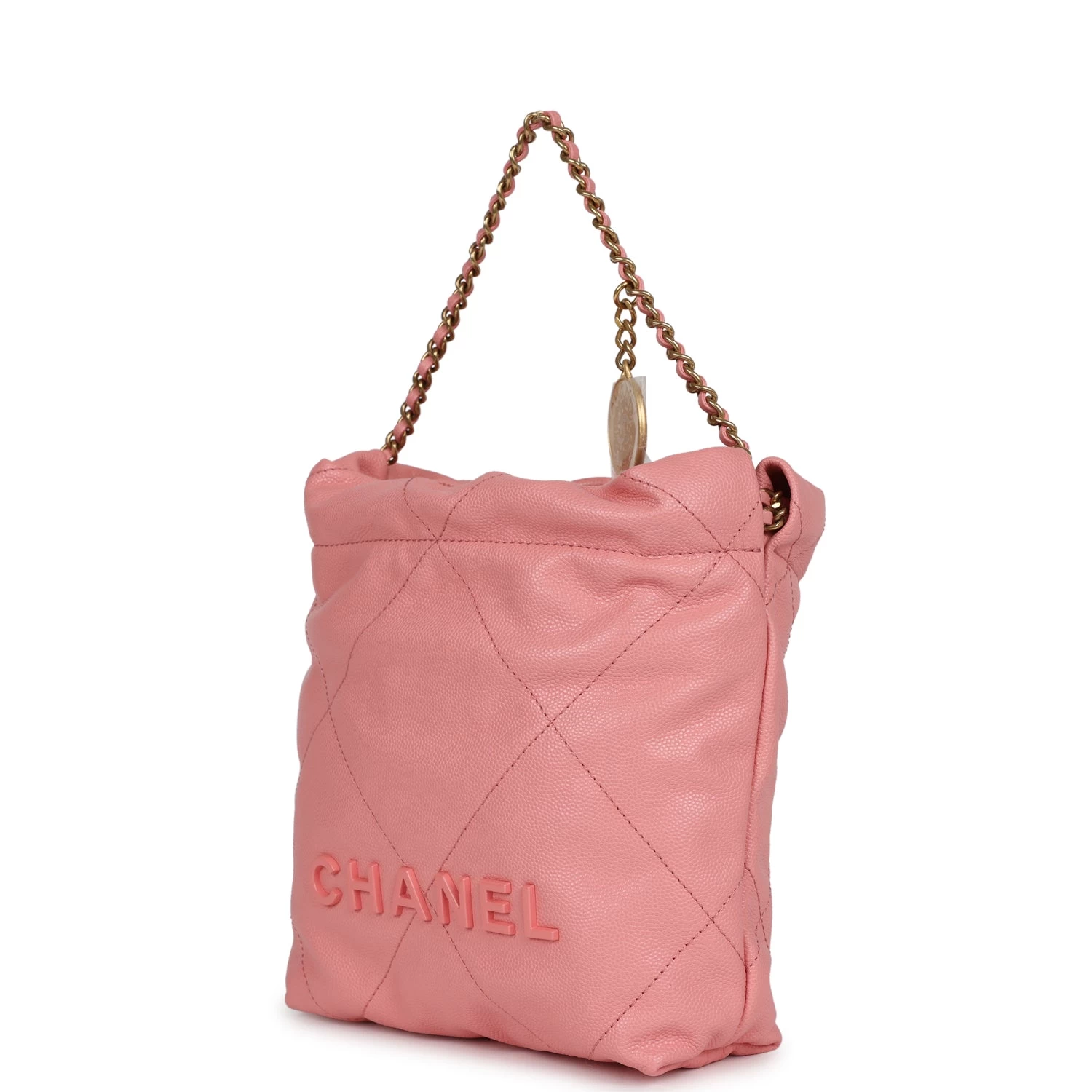 Chanel Mini 22 Bag Pink Shiny Caviar Gold Hardware 7 Chanel Mini 22 Bag Pink Shiny Caviar Gold Hardware - Image 5