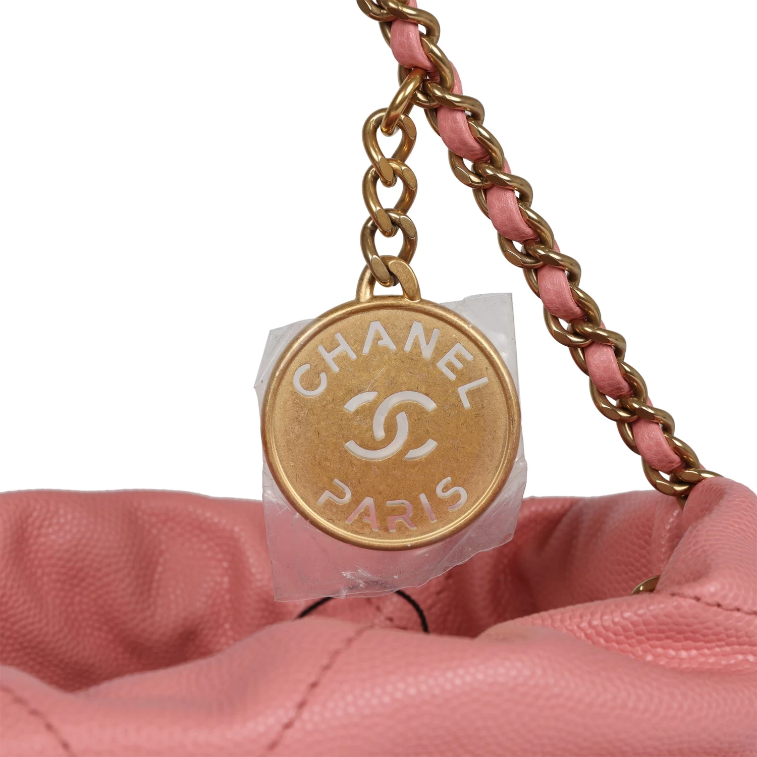 Chanel Mini 22 Bag Pink Shiny Caviar Gold Hardware 10 Chanel Mini 22 Bag Pink Shiny Caviar Gold Hardware - Image 8