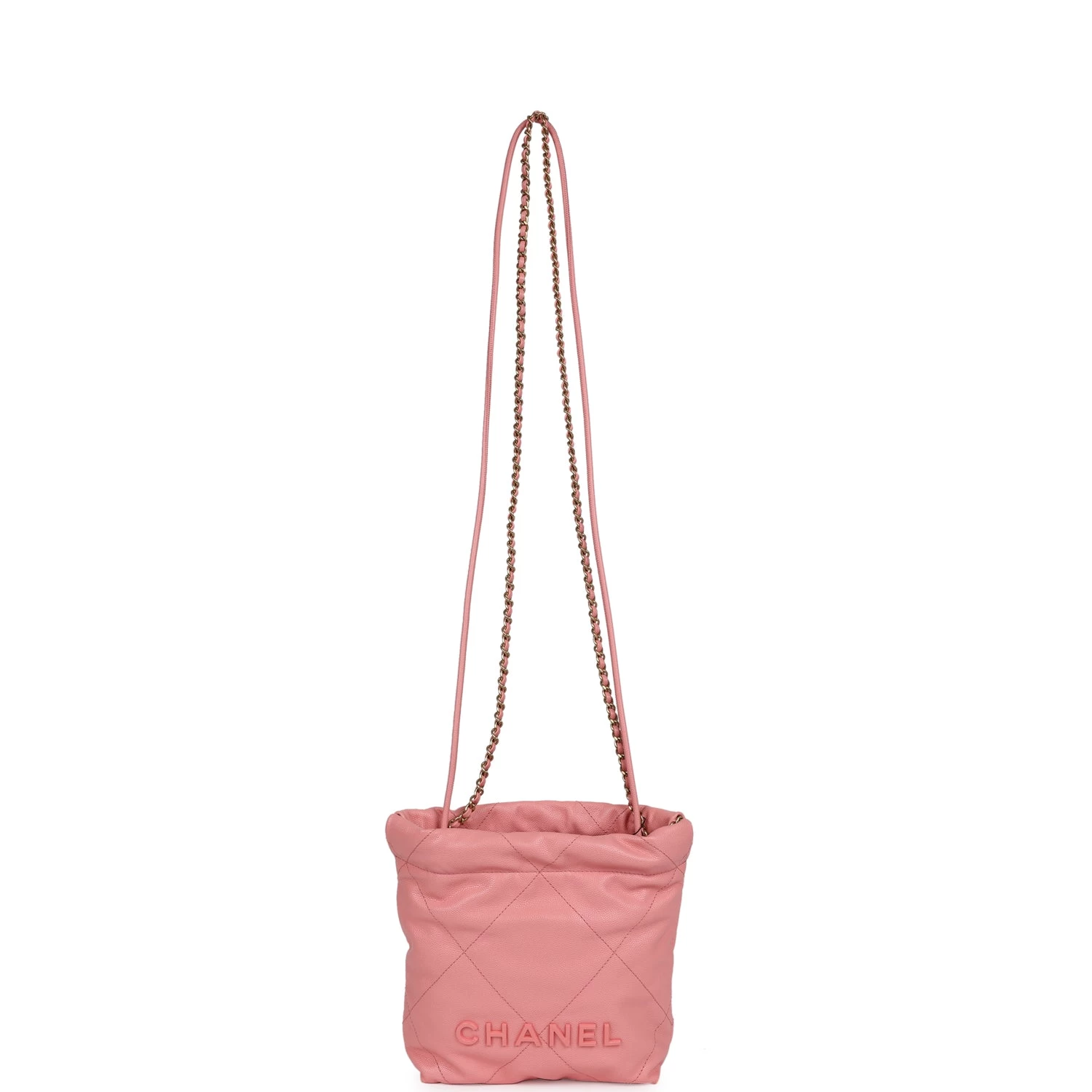 Chanel Mini 22 Bag Pink Shiny Caviar Gold Hardware 9 Chanel Mini 22 Bag Pink Shiny Caviar Gold Hardware - Image 7