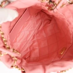 Chanel Mini 22 Bag Pink Shiny Caviar Gold Hardware 20 Chanel Mini 22 Bag Pink Shiny Caviar Gold Hardware -Online Bag Store C FN 230918 2 09