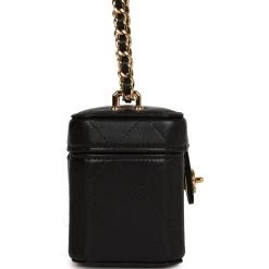 Chanel Mini Vanity Case Chain Clutch Black Lambskin Gold Hardware -Online Bag Store C FN 230918 4 05