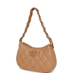 Chanel 19 Hobo Bag Beige Aged Calfskin Brushed Gold Hardware -Online Bag Store C FN 230919 1 03