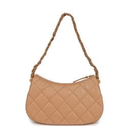 Chanel 19 Hobo Bag Beige Aged Calfskin Brushed Gold Hardware -Online Bag Store C FN 230919 1 05