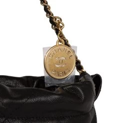 Chanel Mini 22 Bag Black Caviar Gold Hardware -Online Bag Store C FN 230922 2 02