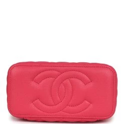 Chanel Small Vanity Case Hot Pink Caviar Brushed Gold Hardware -Online Bag Store C FN 230922 3 06