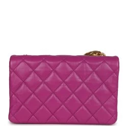 Chanel Small Crush Flap Bag Purple Shiny Aged Calfskin Brushed Gold Hardware 16 Chanel Small Crush Flap Bag Purple Shiny Aged Calfskin Brushed Gold Hardware -Online Bag Store C FN 230922 4 05