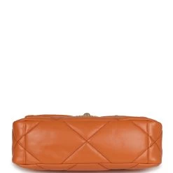 Chanel Medium 19 Flap Orange Lambskin Mixed Metal Hardware -Online Bag Store C FN 230922 4 KN 06