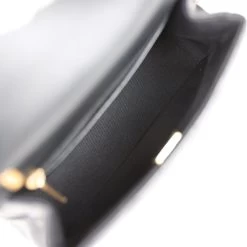 Chanel Mini Charms Flap Bag Black Lambskin Brushed Gold Hardware -Online Bag Store C FN 230922 6 09