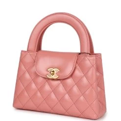 Chanel Small Kelly Shopper Pink Shiny Aged Calfskin Brushed Gold Hardware -Online Bag Store C FN 230925 2 03