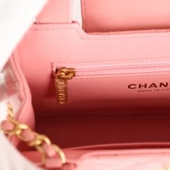Chanel Small Kelly Shopper Pink Shiny Aged Calfskin Brushed Gold Hardware -Online Bag Store C FN 230925 2 10