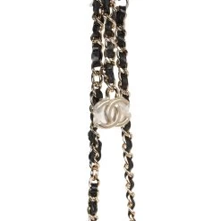 Chanel Camellia Embossed Belt Bag Black Lambskin Light Gold Hardware 24 Chanel Camellia Embossed Belt Bag Black Lambskin Light Gold Hardware -Online Bag Store C FN 230926 1 EZ 09