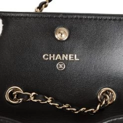 Chanel Camellia Embossed Belt Bag Black Lambskin Light Gold Hardware 21 Chanel Camellia Embossed Belt Bag Black Lambskin Light Gold Hardware -Online Bag Store C FN 230926 1 EZ 11