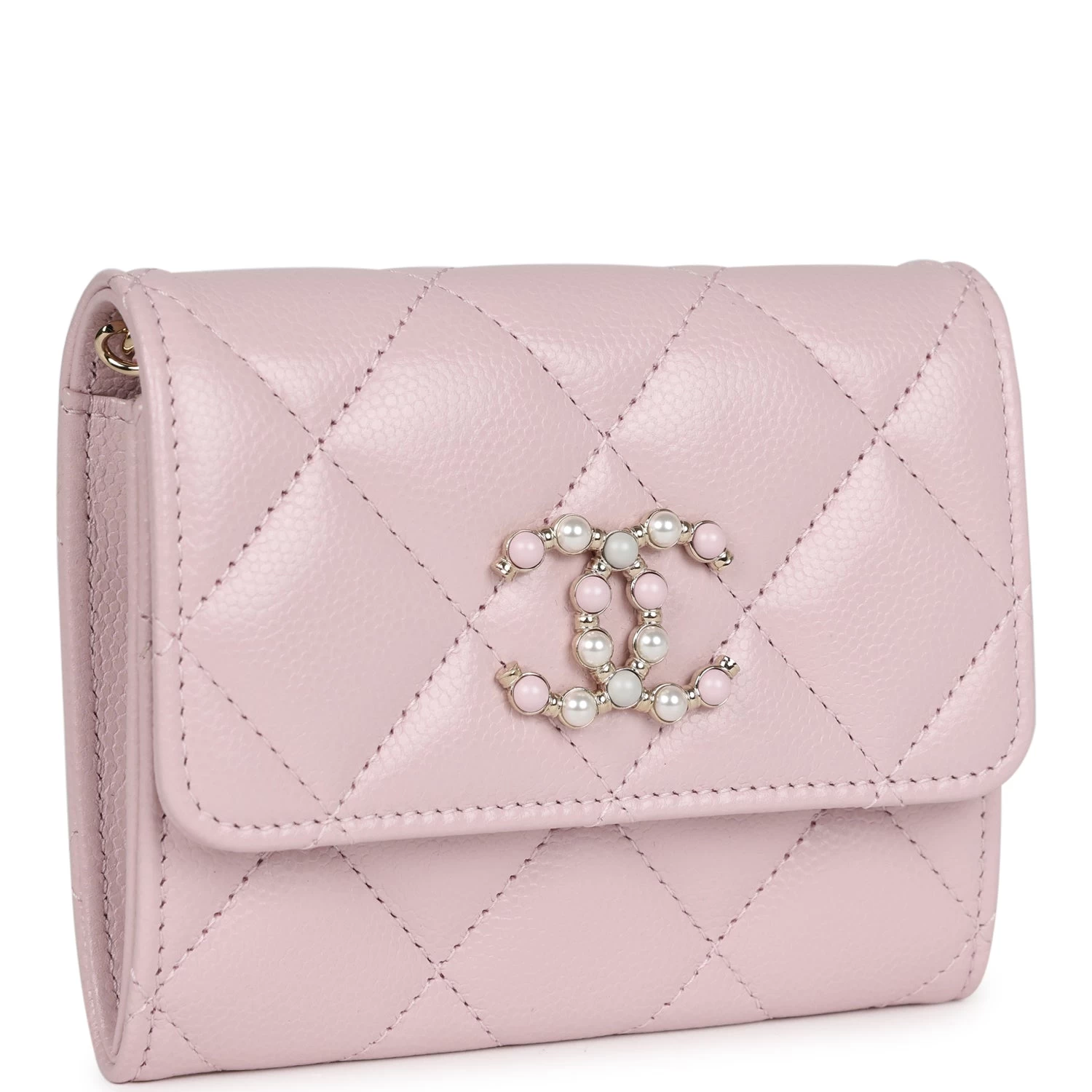 Chanel Mini Crossbody Pink Caviar Light Gold Hardware 4 Chanel Mini Crossbody Pink Caviar Light Gold Hardware - Image 2