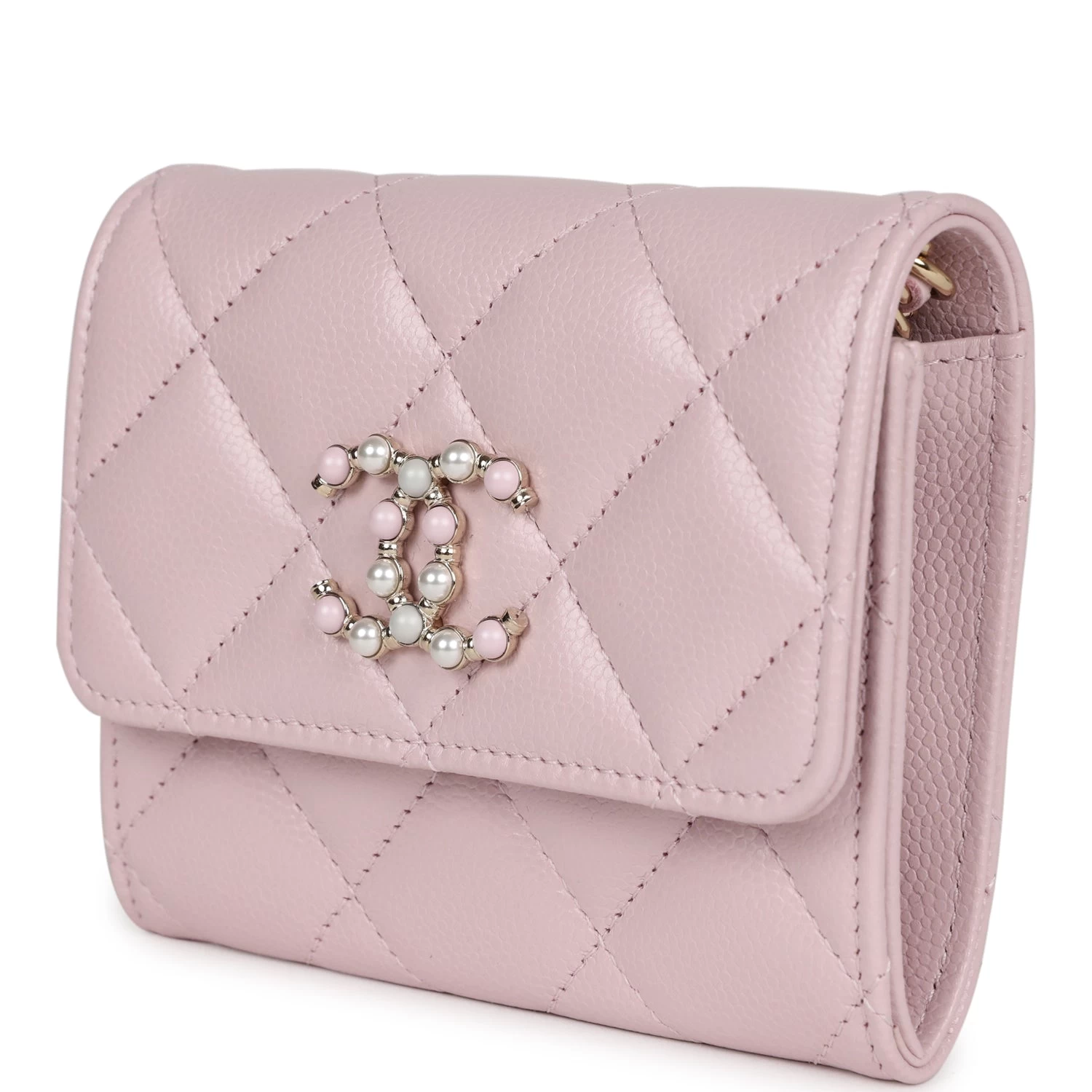 Chanel Mini Crossbody Pink Caviar Light Gold Hardware 7 Chanel Mini Crossbody Pink Caviar Light Gold Hardware - Image 5