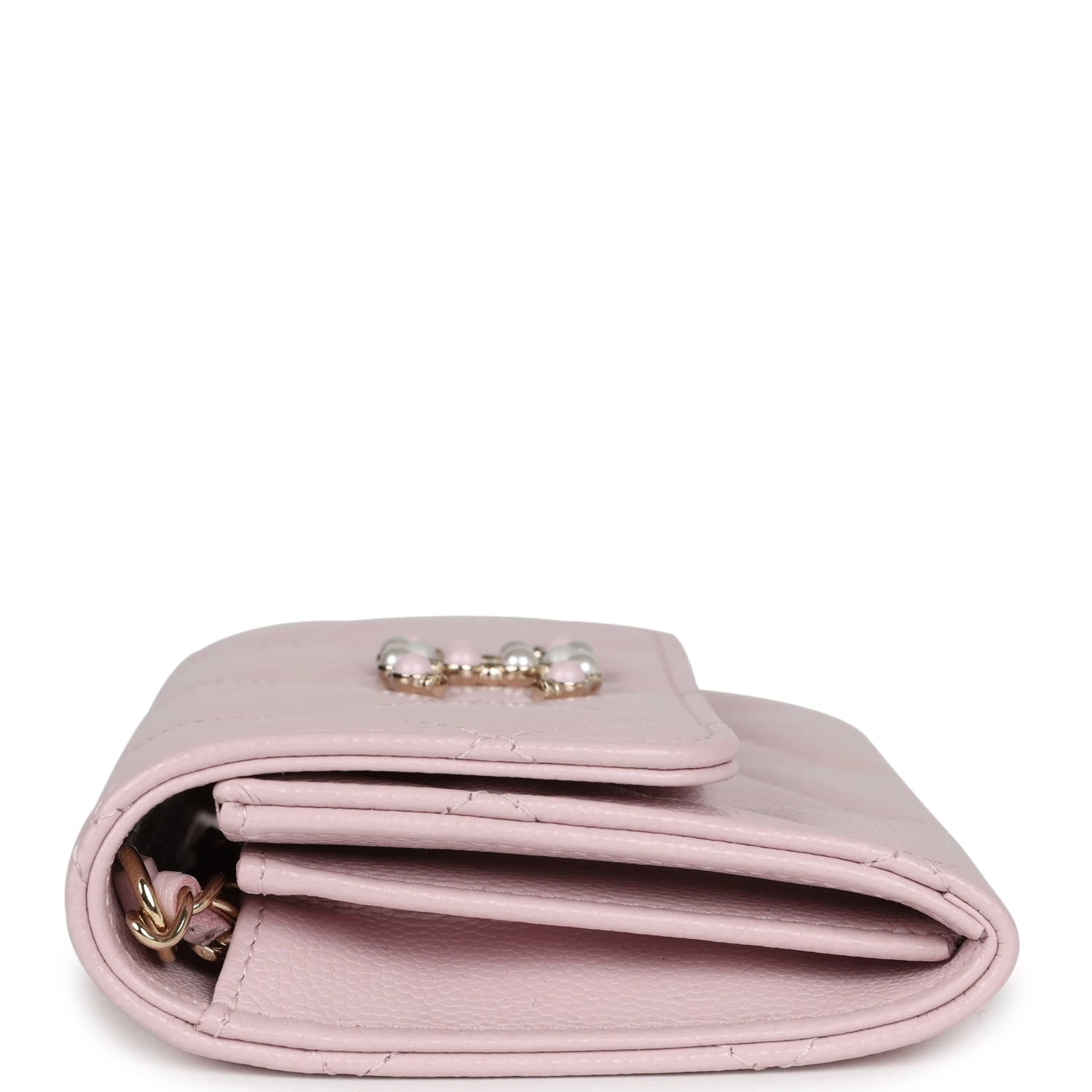 Chanel Mini Crossbody Pink Caviar Light Gold Hardware 5 Chanel Mini Crossbody Pink Caviar Light Gold Hardware - Image 3