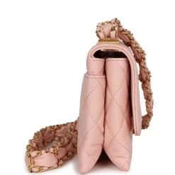Chanel 19 Mini Flap Light Pink Aged Calfskin Brushed Gold Hardware -Online Bag Store C FN 231011 2 04