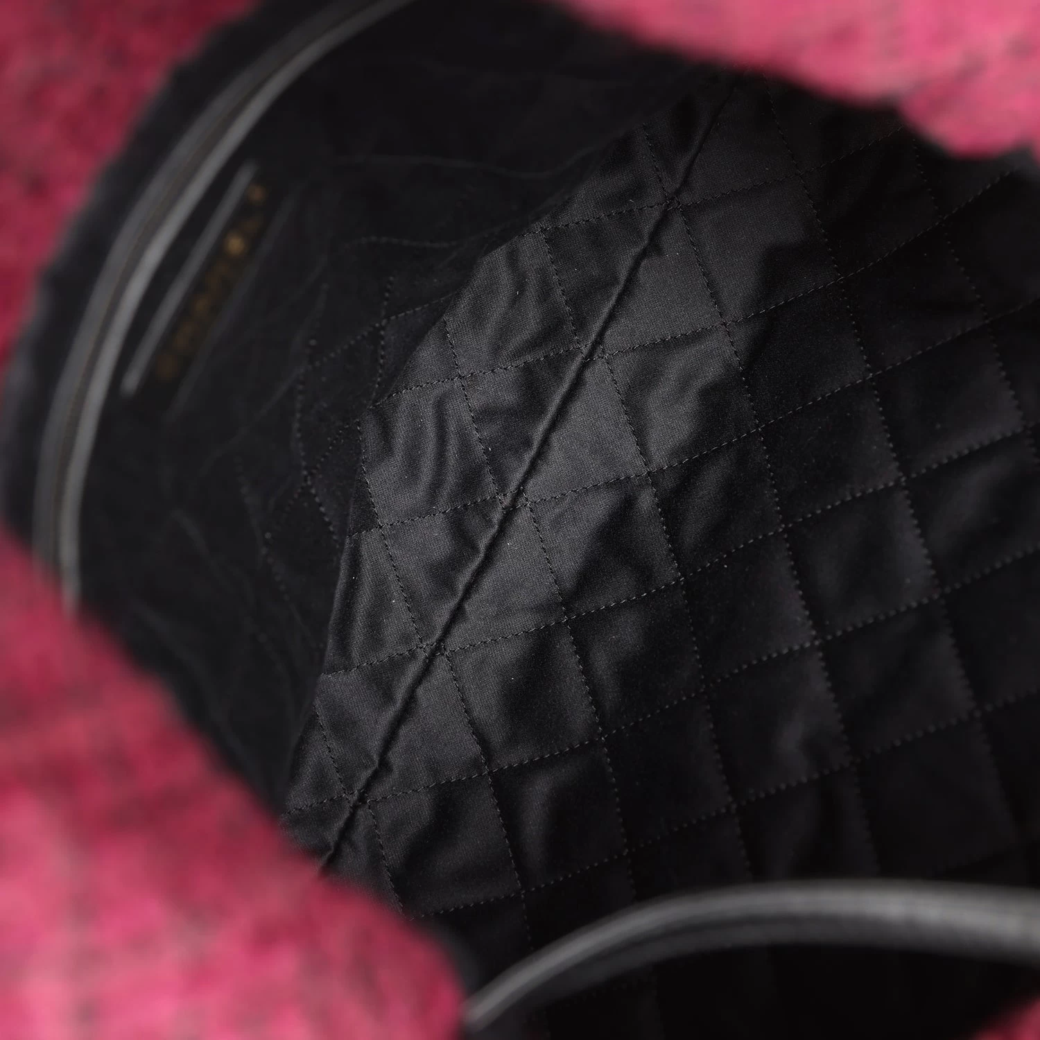 Chanel Small 22 Bag Burgundy And Black Tweed Gold Hardware 12 Chanel Small 22 Bag Burgundy And Black Tweed Gold Hardware - Image 10